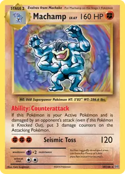 Pokémon TCG Machamp Holo 59/108 Evolutions