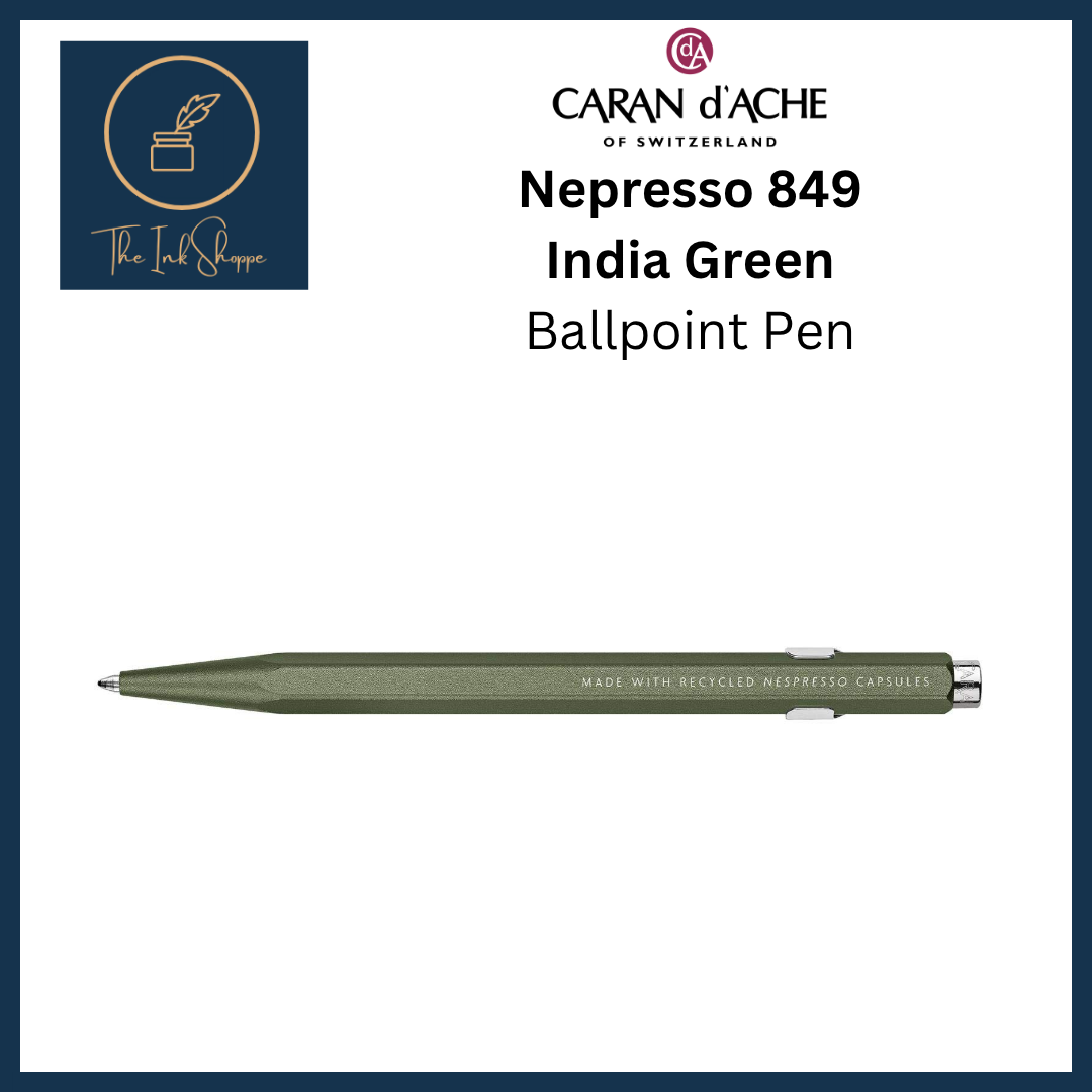 Caran d'Ache x Nespresso 849 Limited Edition Ballpoint Pen - India Green