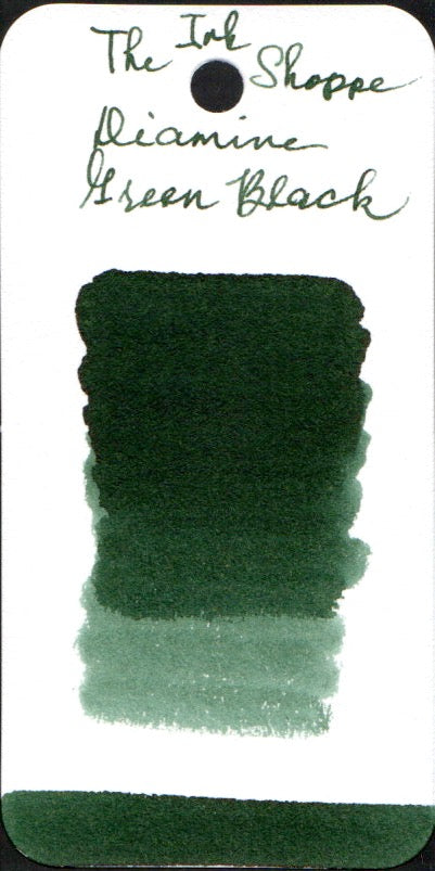 Diamine Fountain Pen Ink - Green Black - The Ink Shoppe Philippines