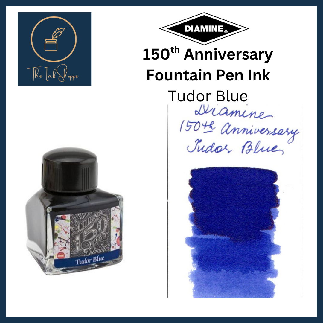 Diamine 150th Anniversary Fountain Pen Ink - Tudor Blue