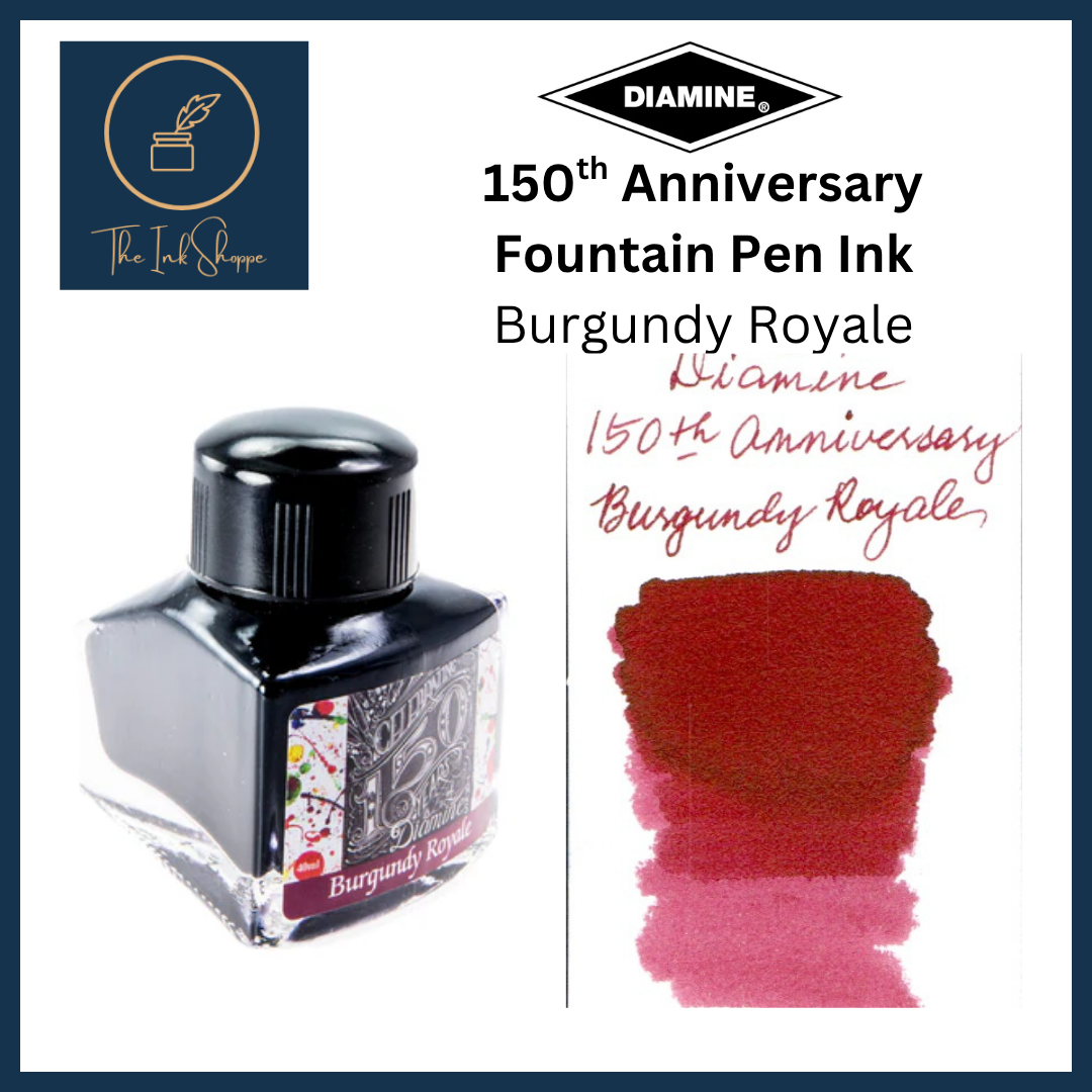 Diamine 150th Anniversary Fountain Pen Ink - Burgundy Royale