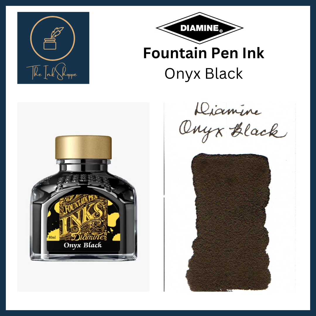 Diamine Fountain Pen Ink - Onyx Black