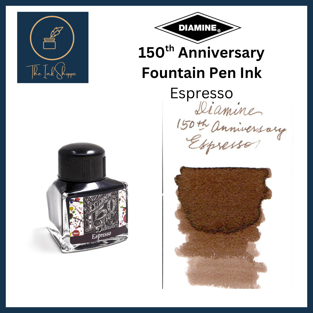 Diamine 150th Anniversary Fountain Pen Ink - Espresso