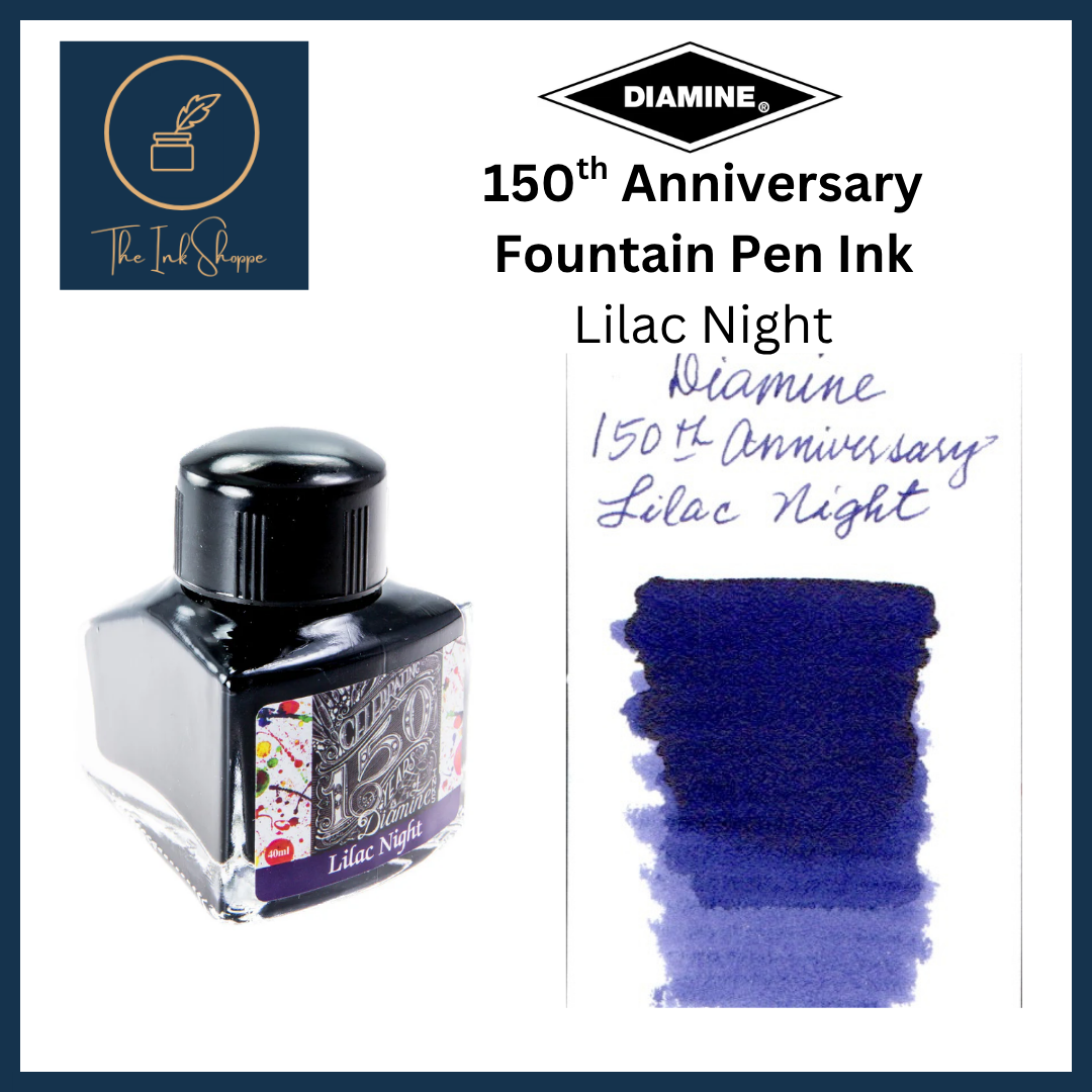 Diamine 150th Anniversary Fountain Pen Ink - Lilac Night