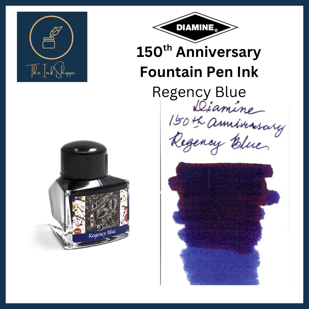 Diamine 150th Anniversary Fountain Pen Ink - Regency Blue