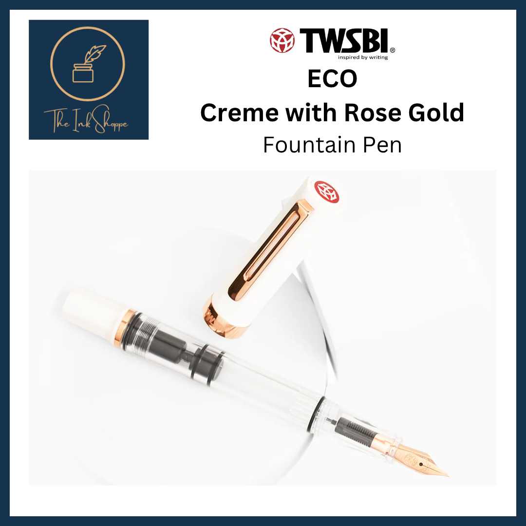 TWSBI ECO Fountain Pen - Creme with Rose Gold