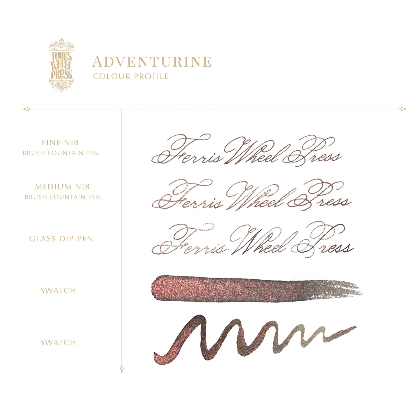 Ferris Wheel Press FerriTales Fountain Pen Ink - Adventurine - The Ink Shoppe Philippines
