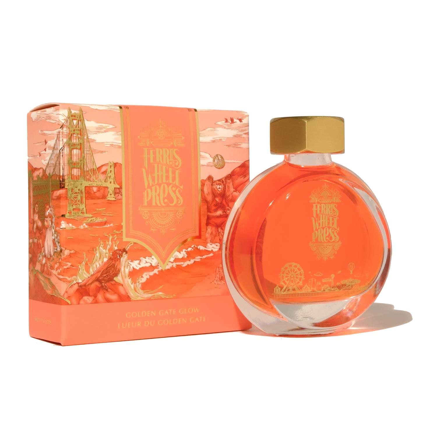 Ferris Wheel Press Fountain Pen Ink - Golden Gate Glow - The Ink Shoppe Philippines