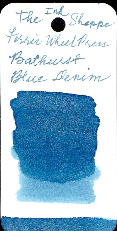Ferris Wheel Press Fountain Pen Ink - Bathurst Blue Denim - The Ink Shoppe Philippines