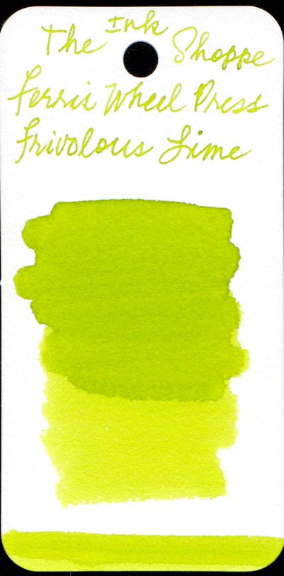 Ferris Wheel Press Fountain Pen Ink - Frivolous Lime - The Ink Shoppe Philippines