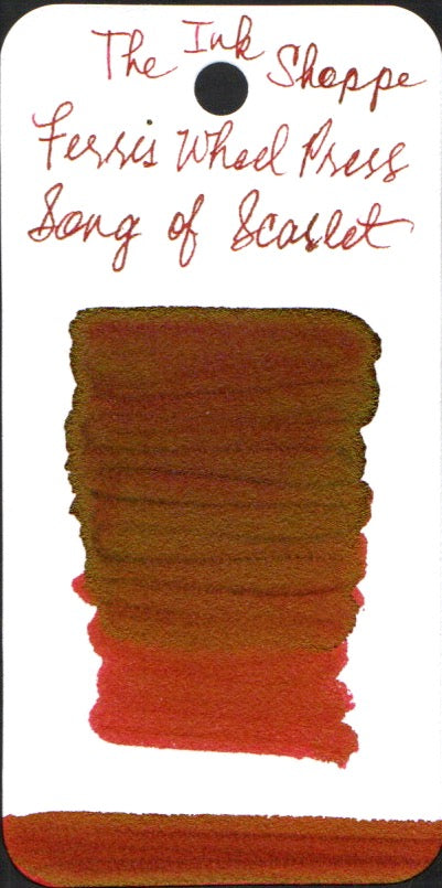 Ferris Wheel Press FerriTales Fountain Pen Ink - Song of Scarlet - The Ink Shoppe Philippines