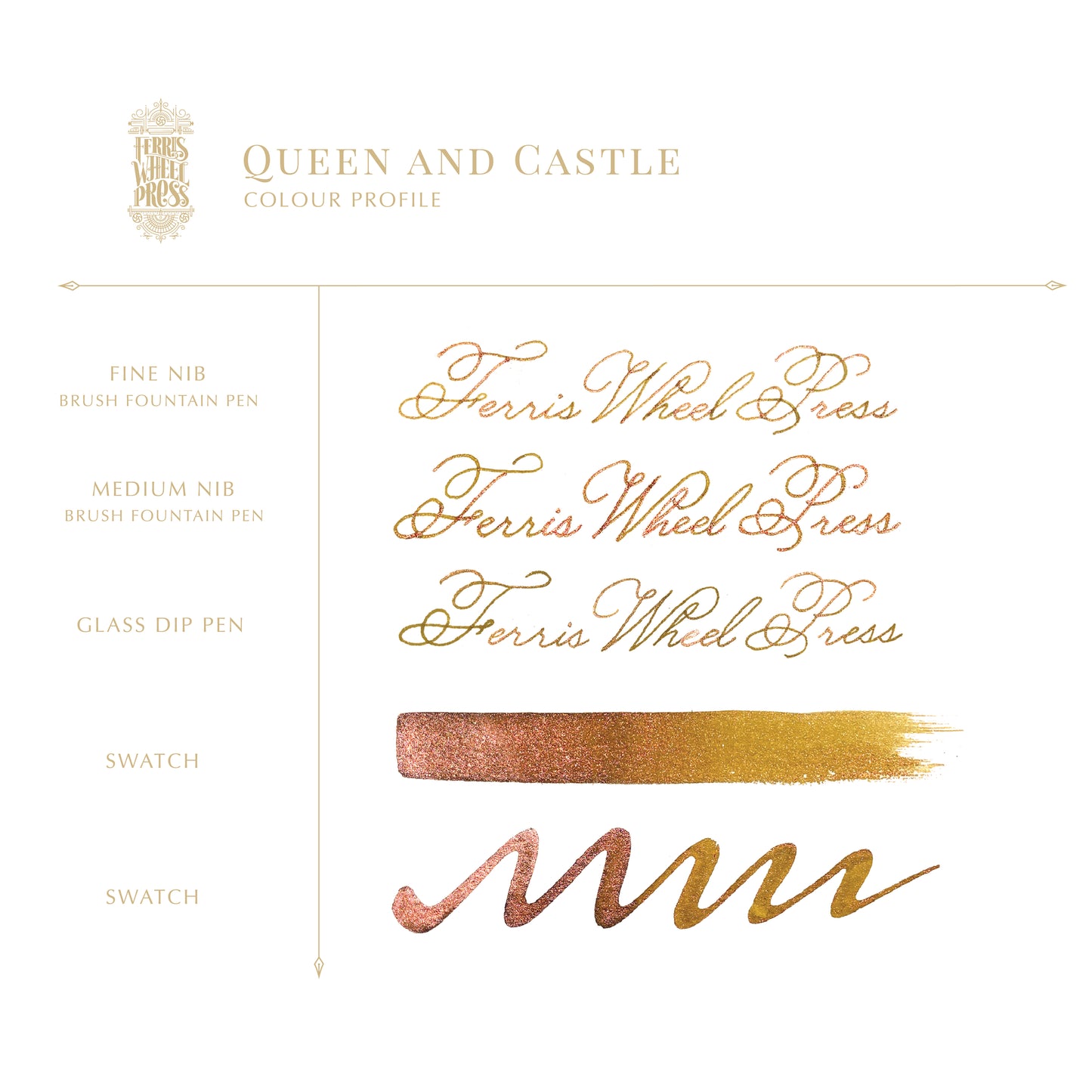 Ferris Wheel Press FerriTales Fountain Pen Ink - Queen and Castle - The Ink Shoppe Philippines