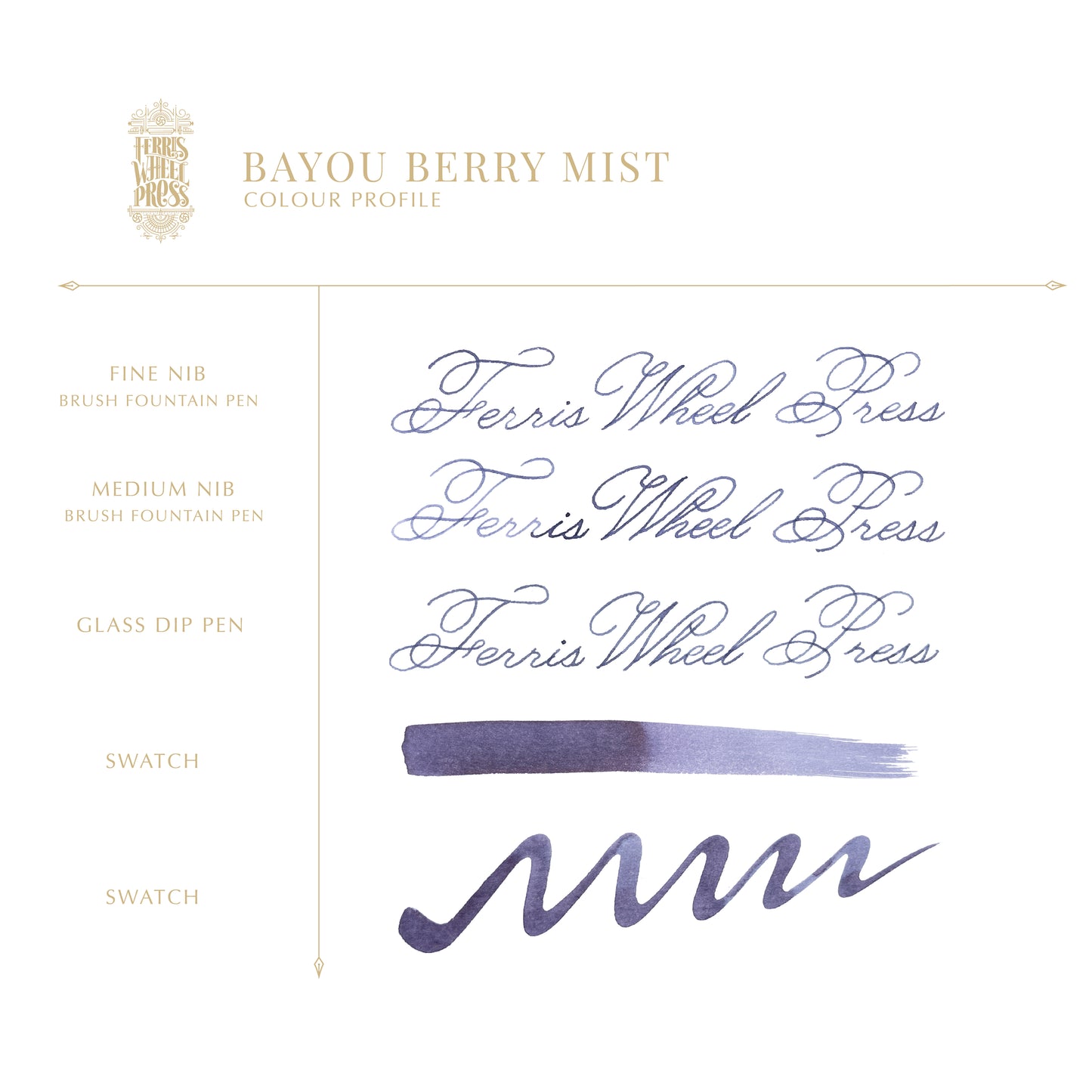 Ferris Wheel Press Fountain Pen Ink - Bayou Berry Mist
