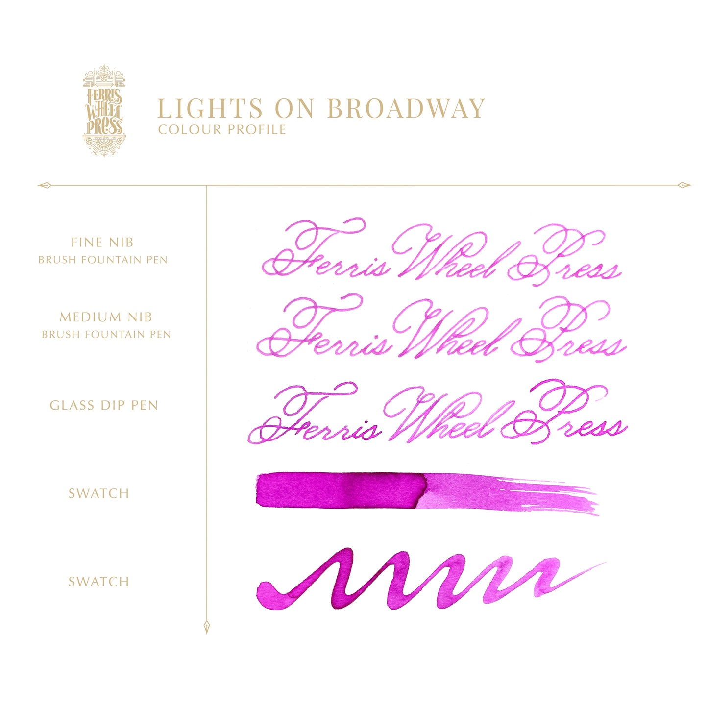 Ferris Wheel Press Fountain Pen Ink - Lights on Broadway - The Ink Shoppe Philippines