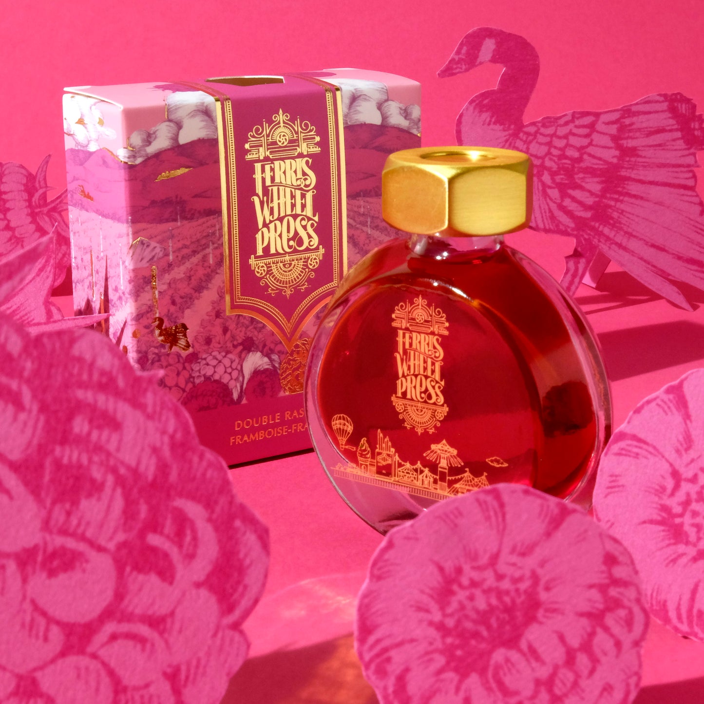 Ferris Wheel Press Fountain Pen Ink - Double Raspberry - The Ink Shoppe Philippines