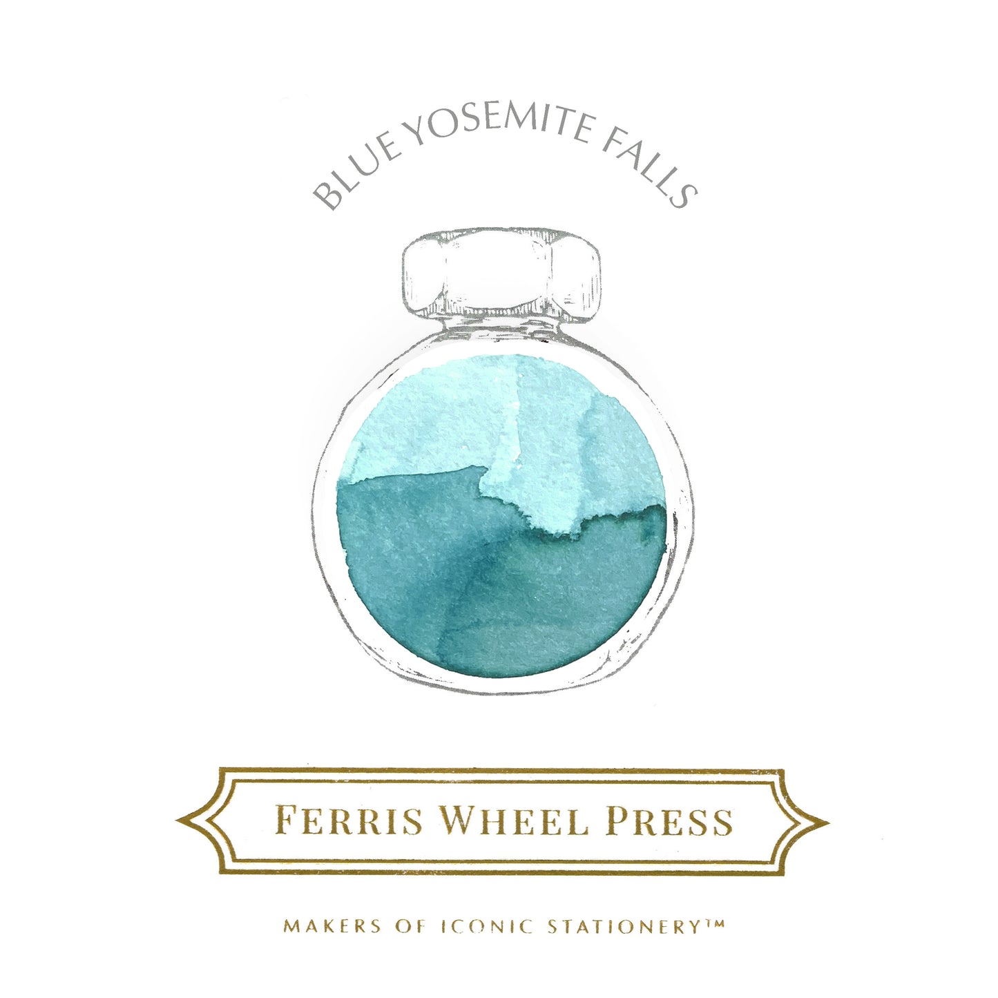 Ferris Wheel Press Fountain Pen Ink - Blue Yosemite Falls - The Ink Shoppe Philippines