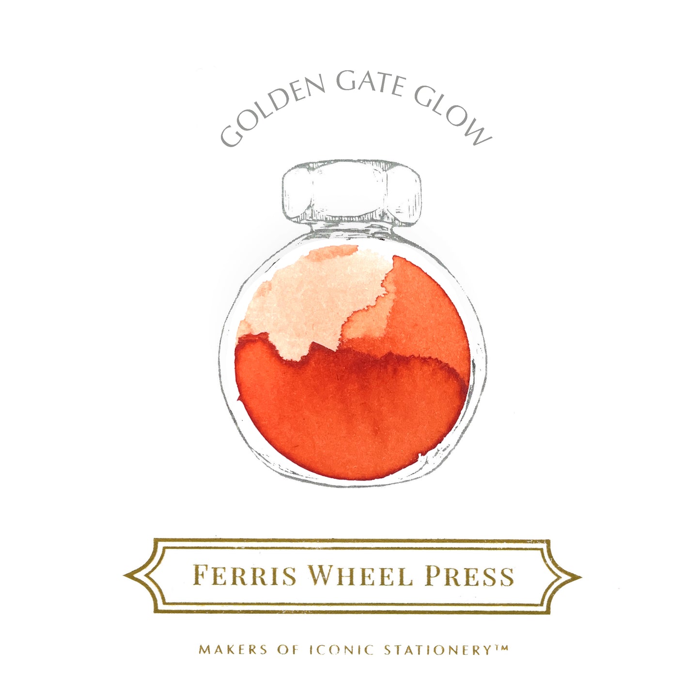Ferris Wheel Press Fountain Pen Ink - Golden Gate Glow - The Ink Shoppe Philippines