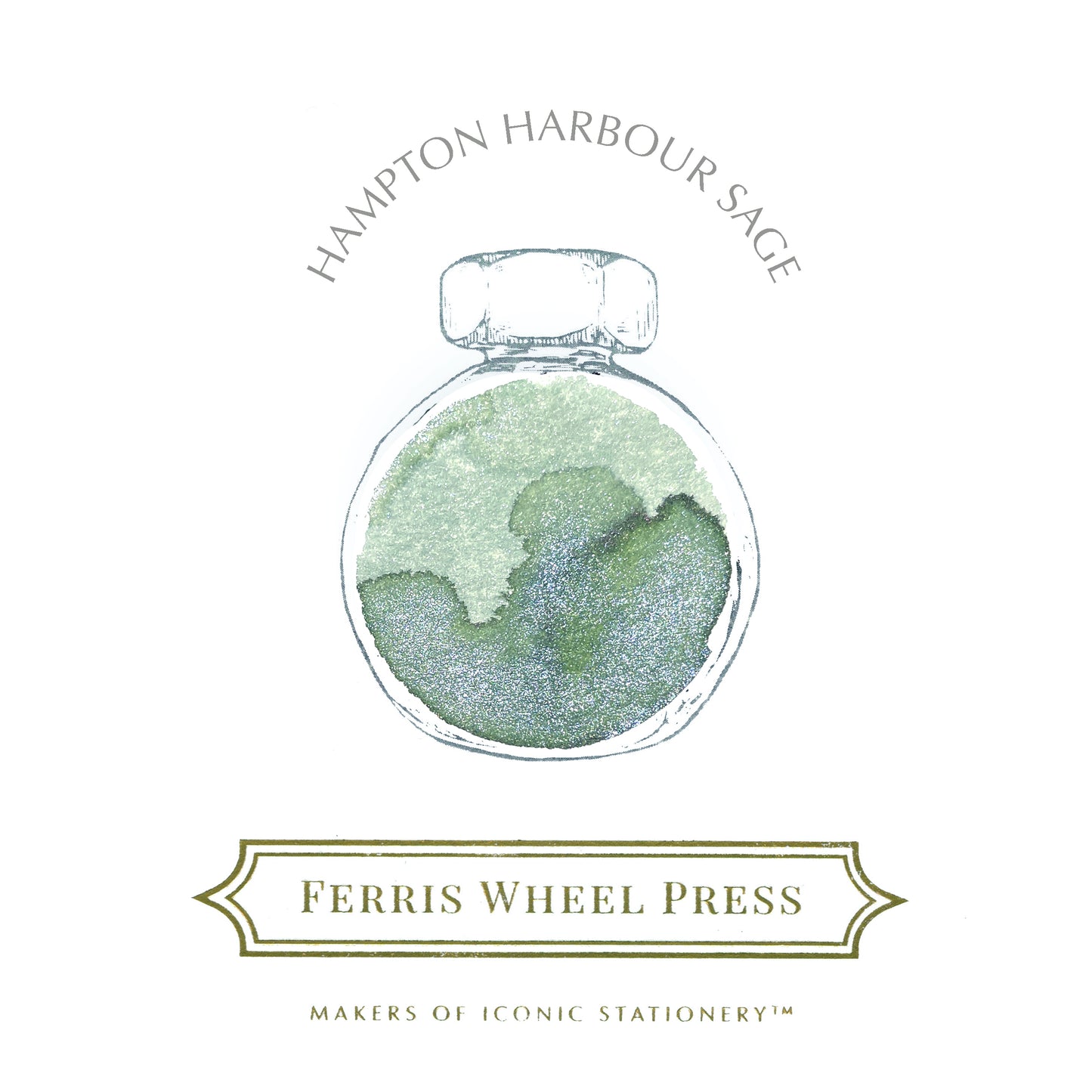 Ferris Wheel Press Fountain Pen Ink - Hampton Harbour Sage - The Ink Shoppe Philippines