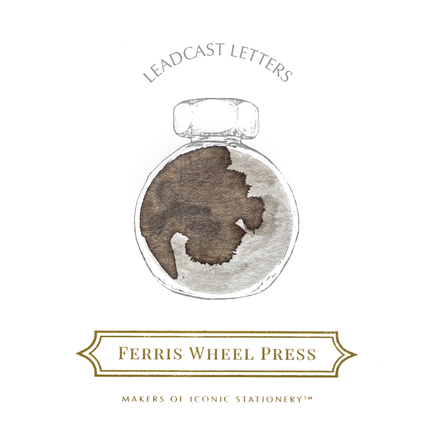 Ferris Wheel Press Fountain Pen Ink - Leadcast Letters