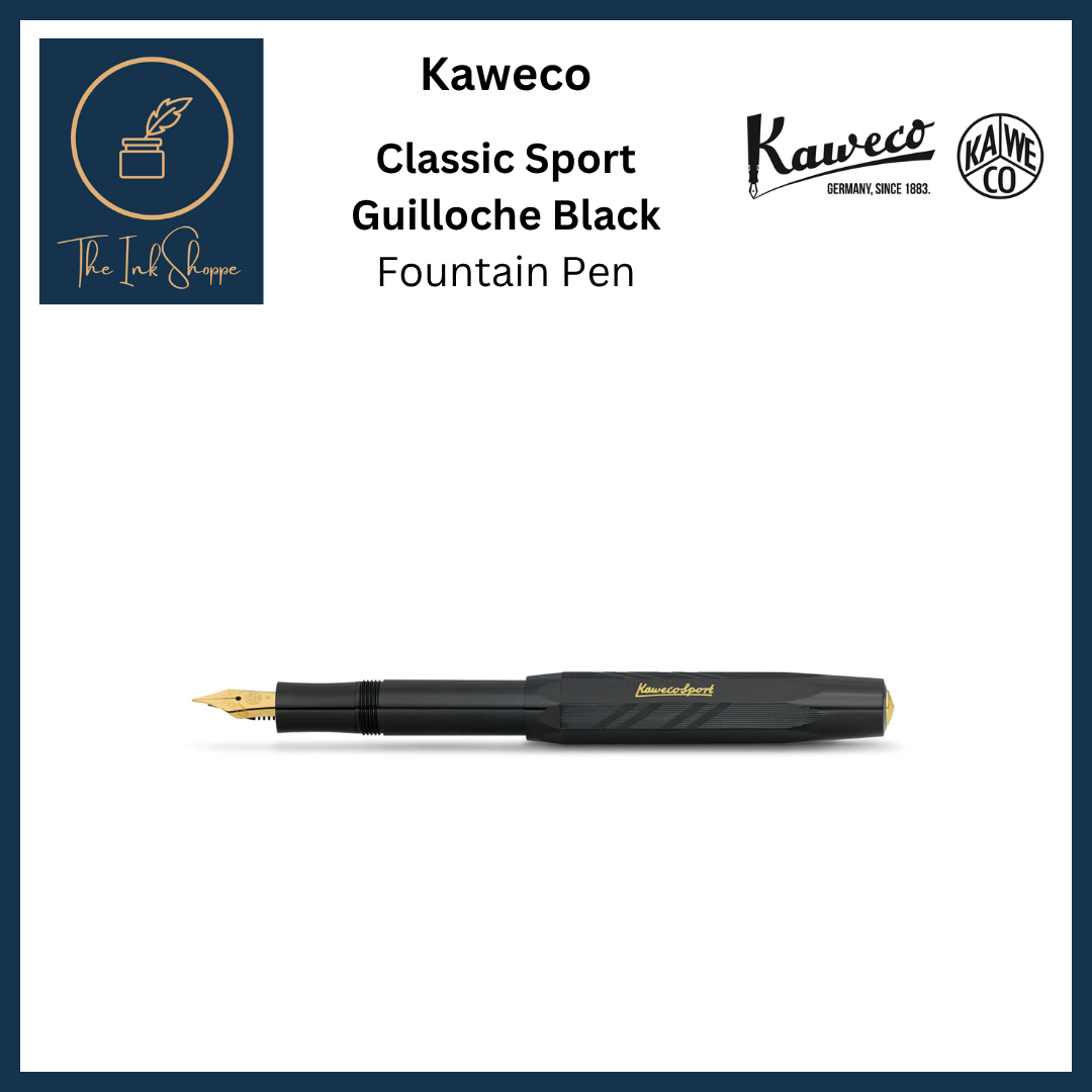 Kaweco Classic Sport Fountain Pen - Guilloche Black