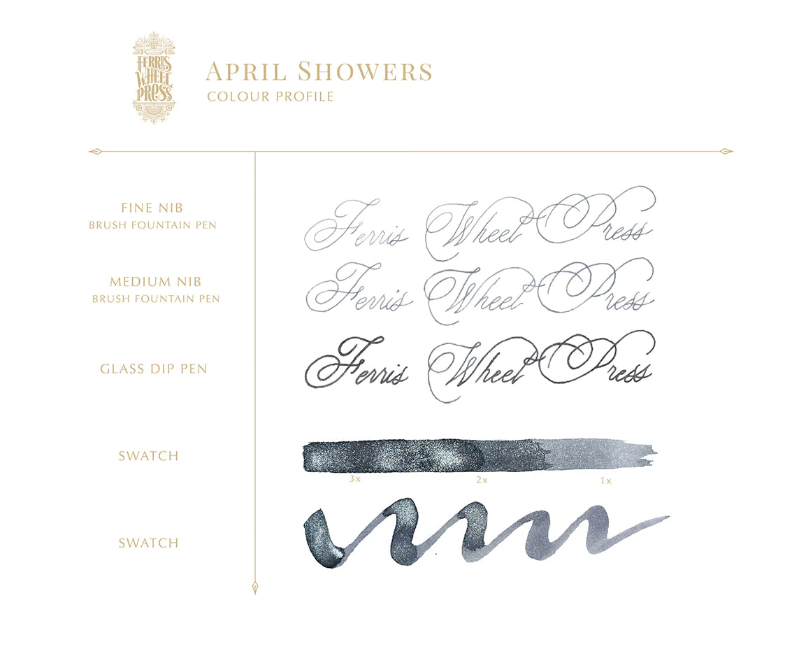 Ferris Wheel Press Fountain Pen Ink - April Showers - The Ink Shoppe Philippines