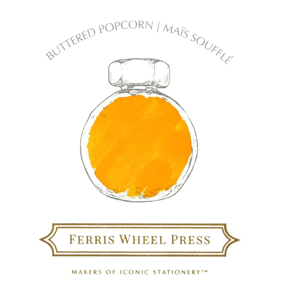 Ferris Wheel Press Fountain Pen Ink - Buttered Popcorn - The Ink Shoppe Philippines