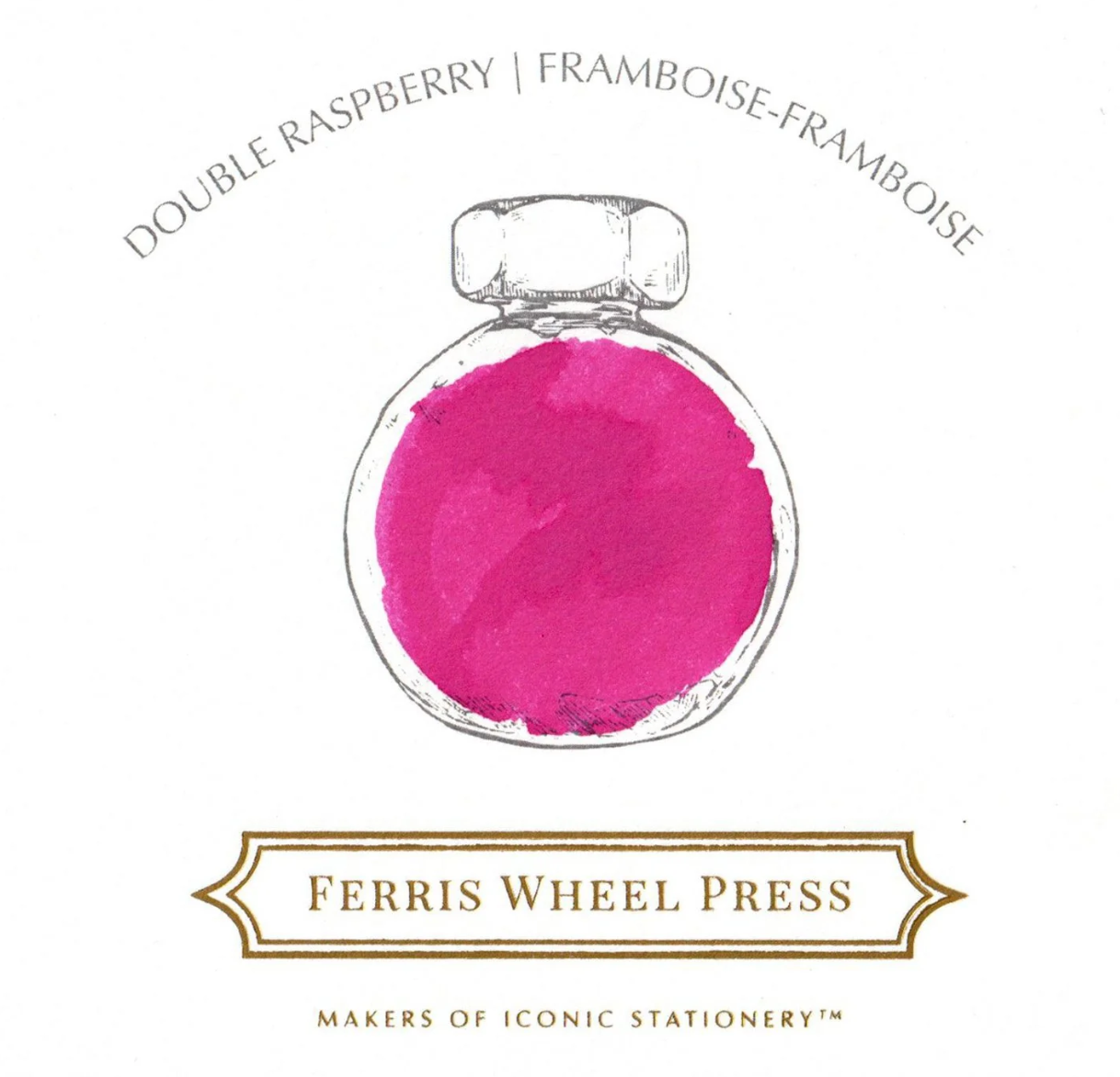 Ferris Wheel Press Fountain Pen Ink - Double Raspberry - The Ink Shoppe Philippines