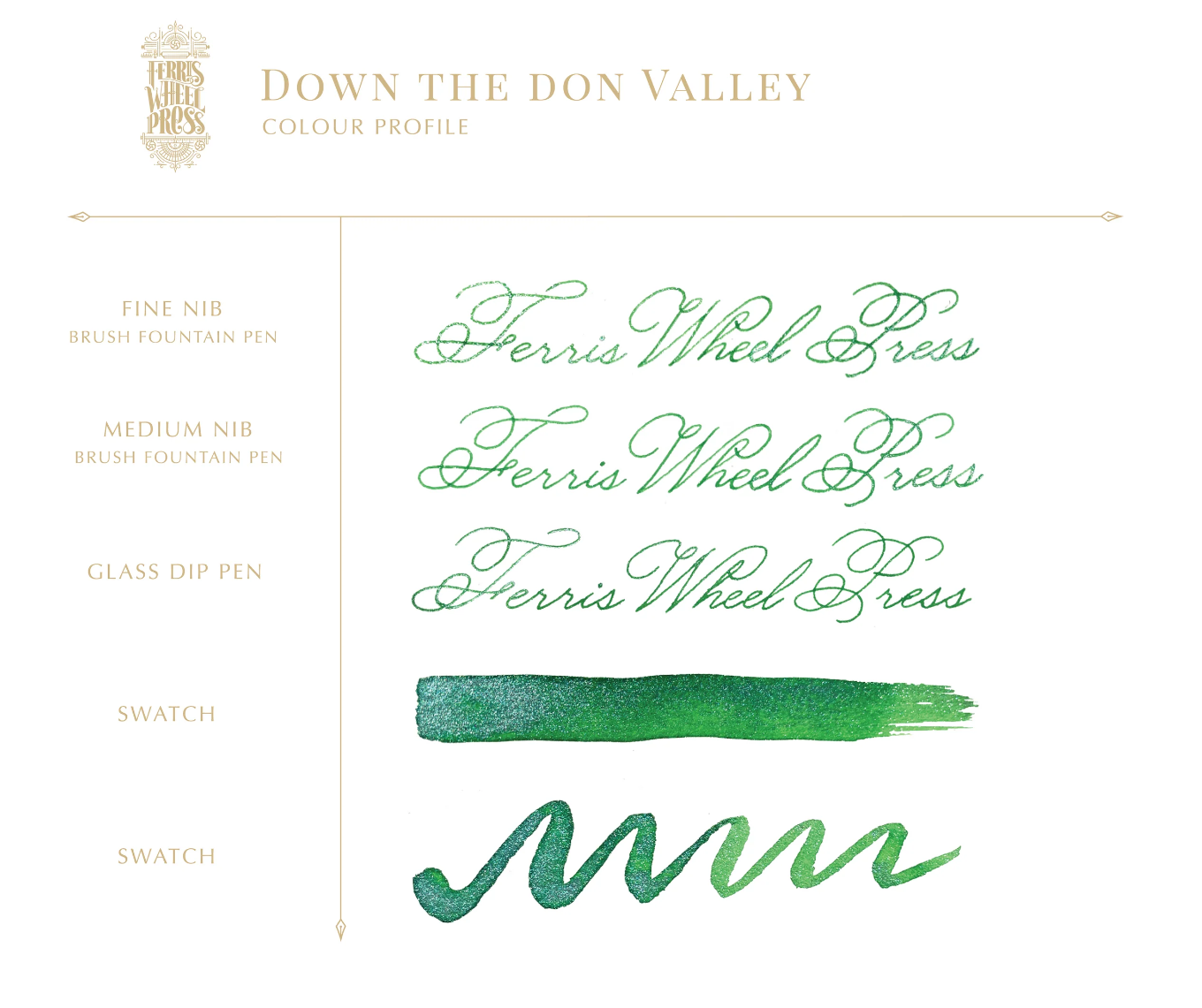 Ferris Wheel Press Fountain Pen Ink - Down the Don Valley - The Ink Shoppe Philippines