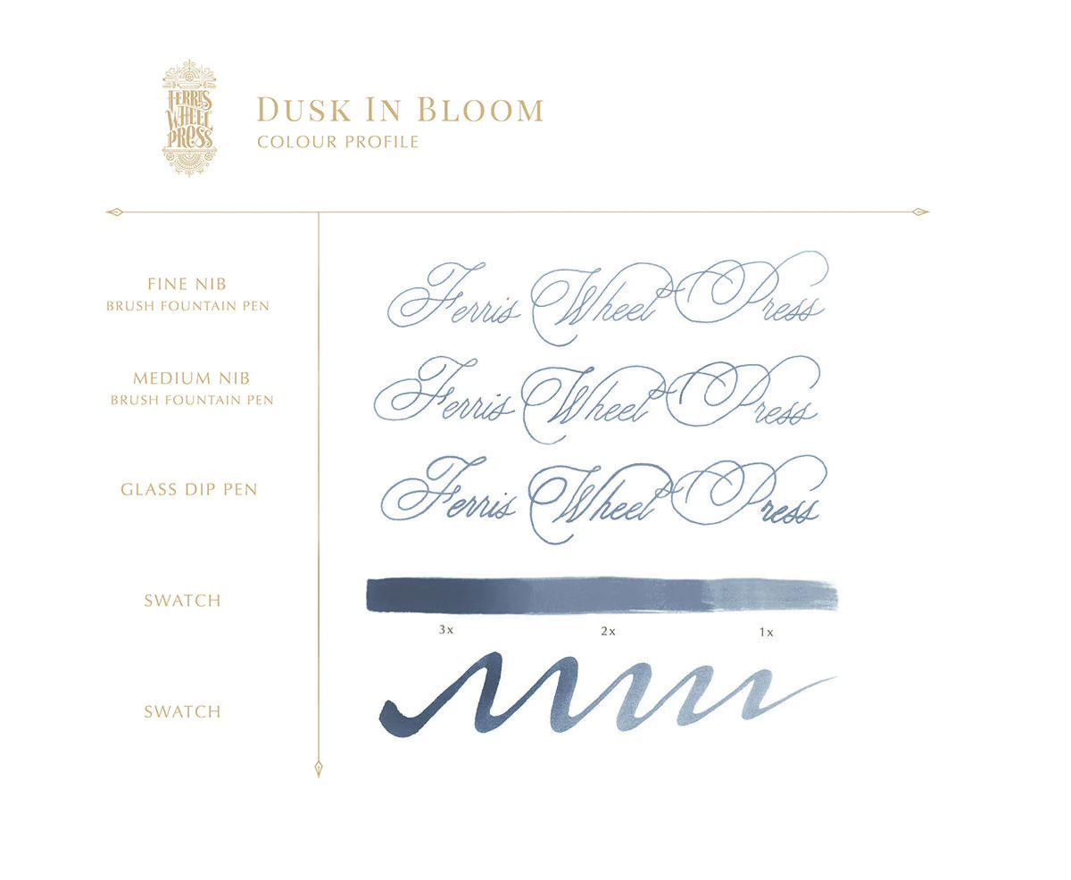 Ferris Wheel Press Fountain Pen Ink - Dusk in Bloom - The Ink Shoppe Philippines