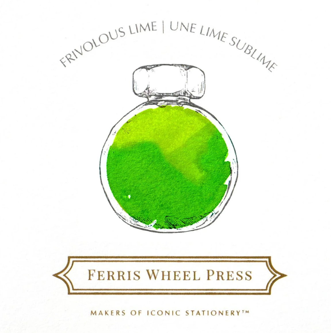 Ferris Wheel Press Fountain Pen Ink - Frivolous Lime - The Ink Shoppe Philippines