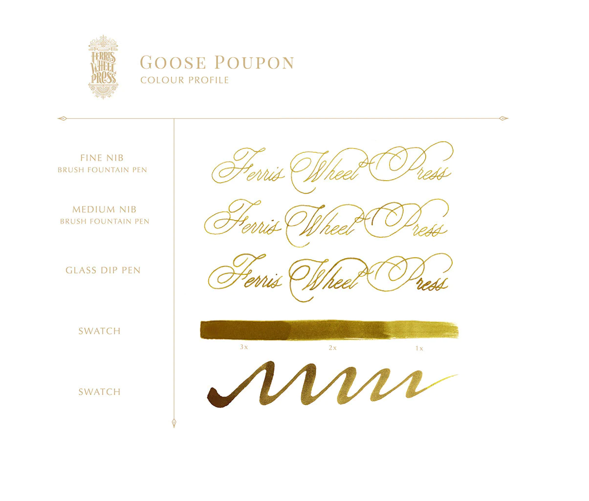 Ferris Wheel Press Fountain Pen Ink - Goose Poupon - The Ink Shoppe Philippines