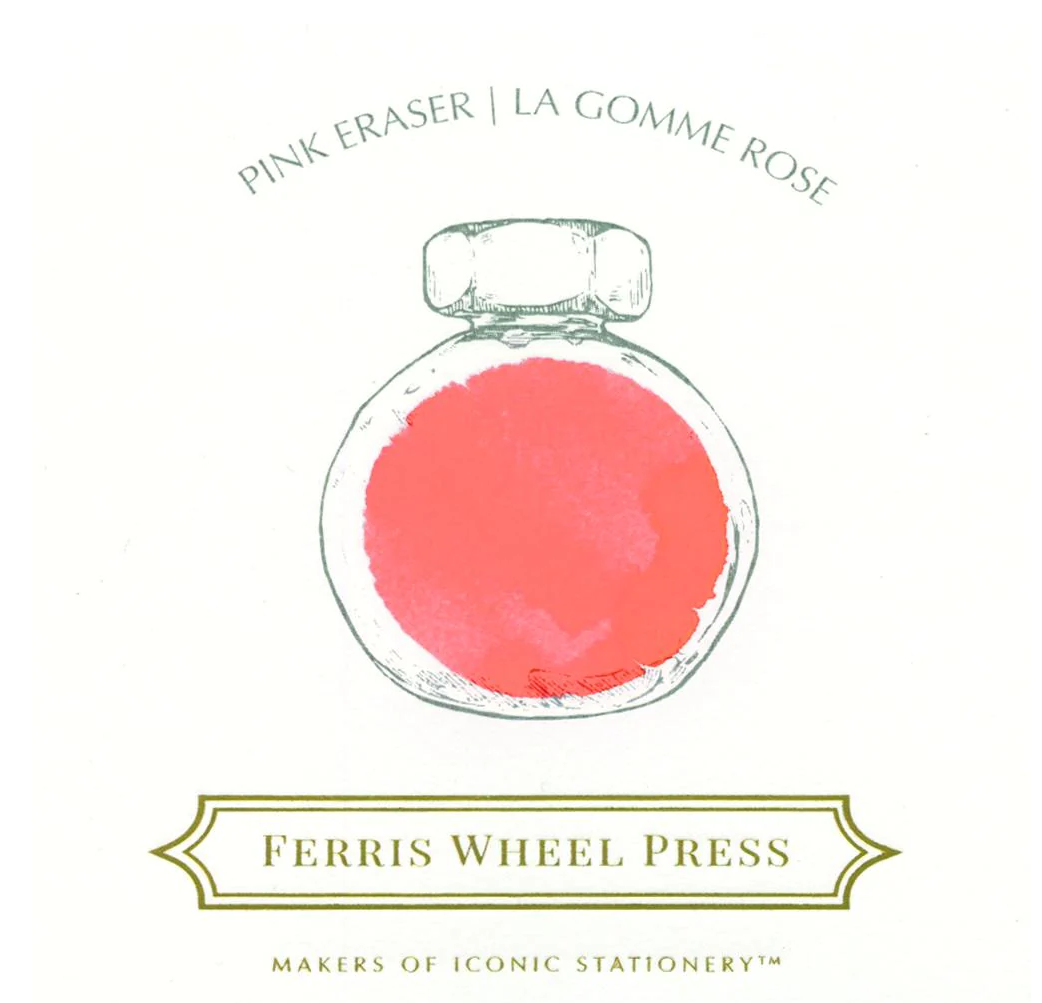 Ferris Wheel Press Fountain Pen Ink - Pink Eraser - The Ink Shoppe Philippines