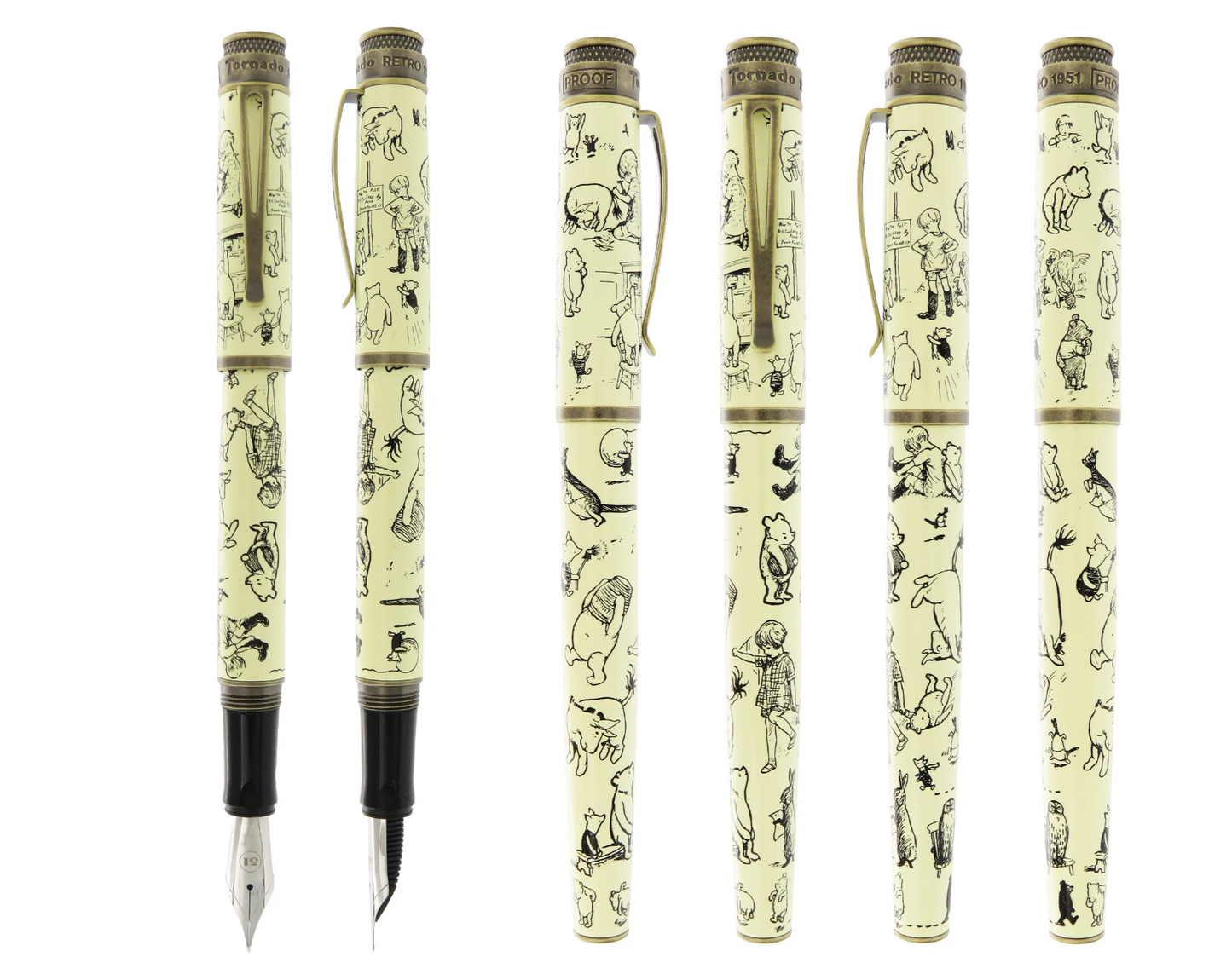 Retro 1951 - Tornado Literary Collection A.A. Mile Winnie the Pooh Fountain Pen - The Ink Shoppe Philippines