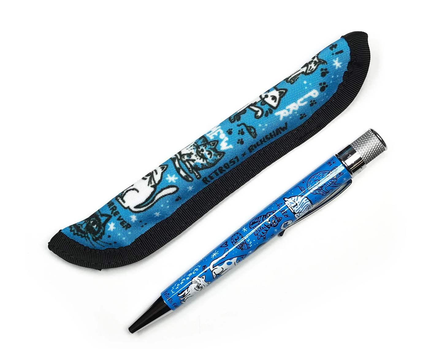 Retro 1951 x Rickshaw Bagworks - "Cat Rescue 4" Single Pen Sleeve - The Ink Shoppe Philippines
