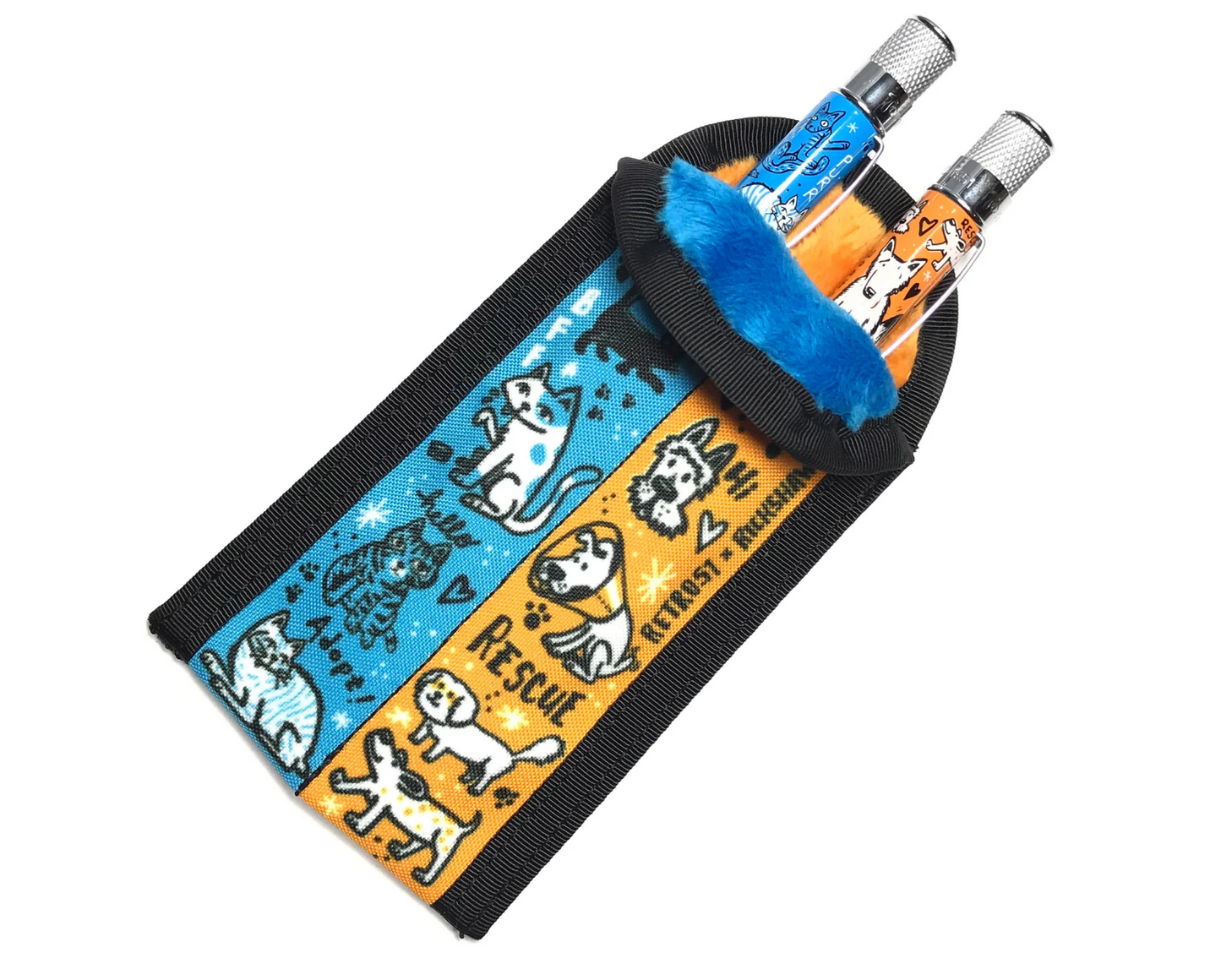 Retro 1951 x Rickshaw Bagworks - "Dog & Cat Rescue 4" Double Pen Sleeve - The Ink Shoppe Philippines