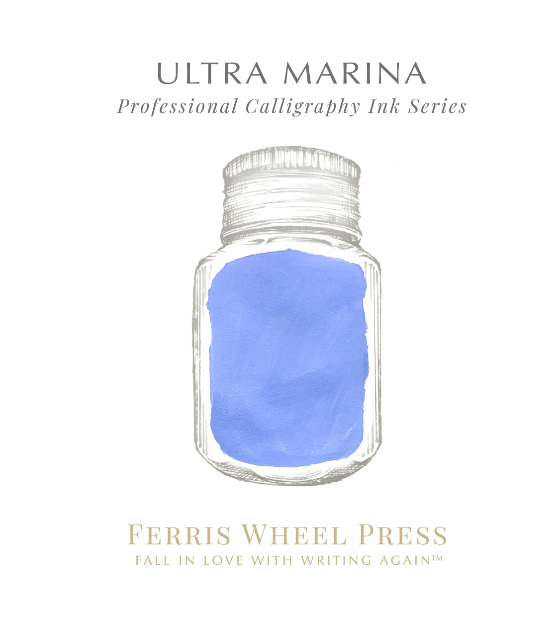 Ferris Wheel Press Calligraphy Ink - Ultra Marina - The Ink Shoppe Philippines