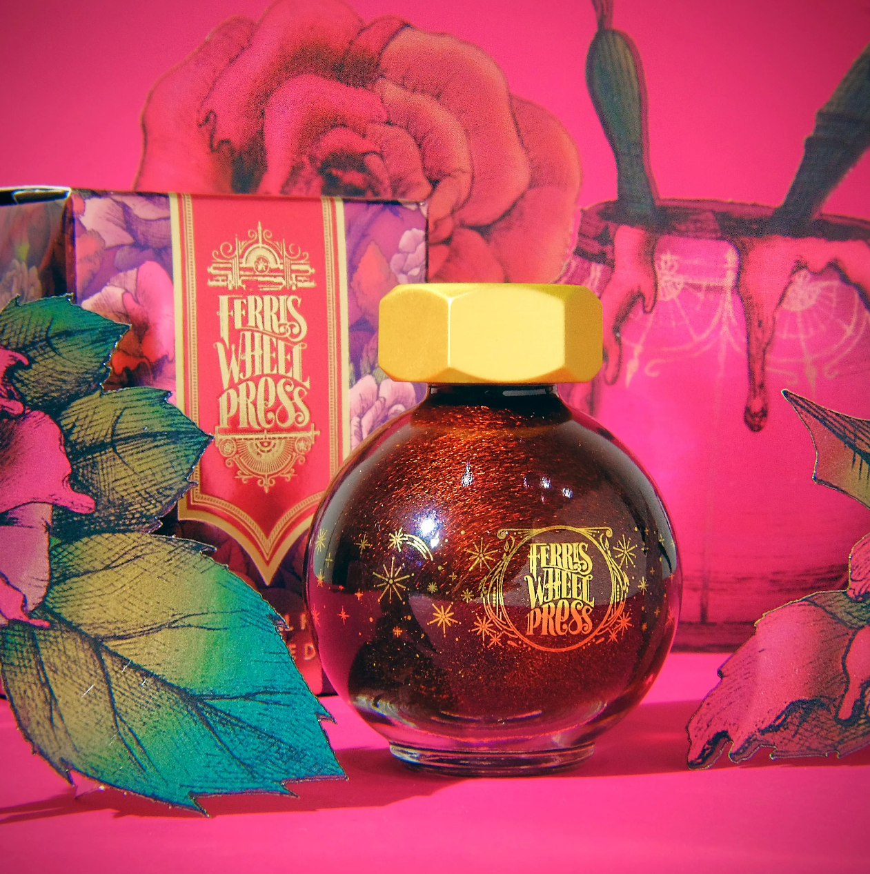 Ferris Wheel Press FerriTales Fountain Pen Ink - Ruby Royal Flush - The Ink Shoppe Philippines