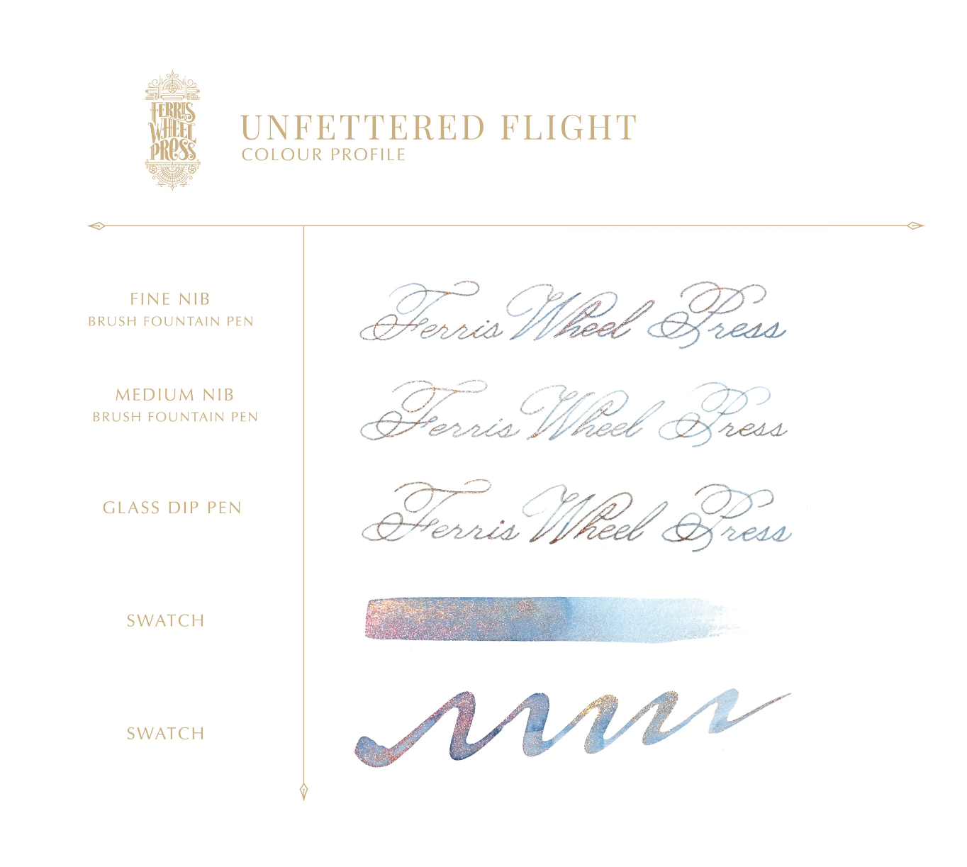 Ferris Wheel Press FerriTales Fountain Pen Ink - Unfettered Flight - The Ink Shoppe Philippines