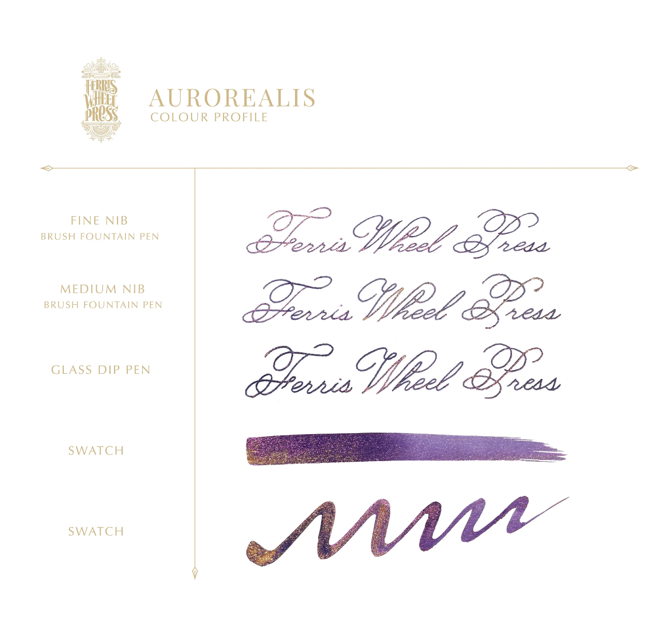 Ferris Wheel Press Fountain Pen Ink - Aurorealis (2024 Limited Edition) - The Ink Shoppe Philippines
