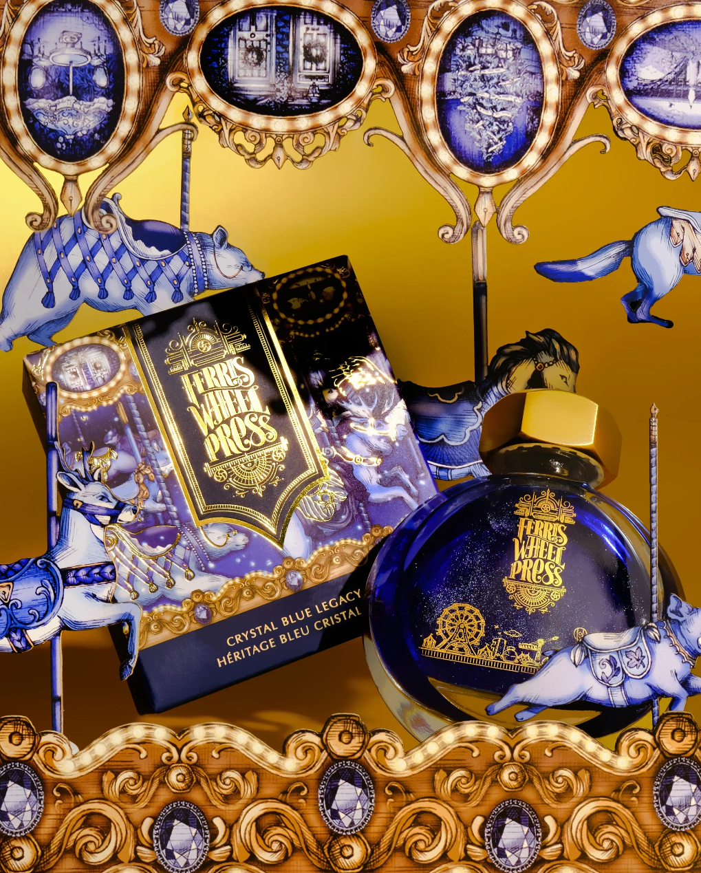 Ferris Wheel Press Fountain Pen Ink - Crystal Blue Legacy - The Ink Shoppe Philippines