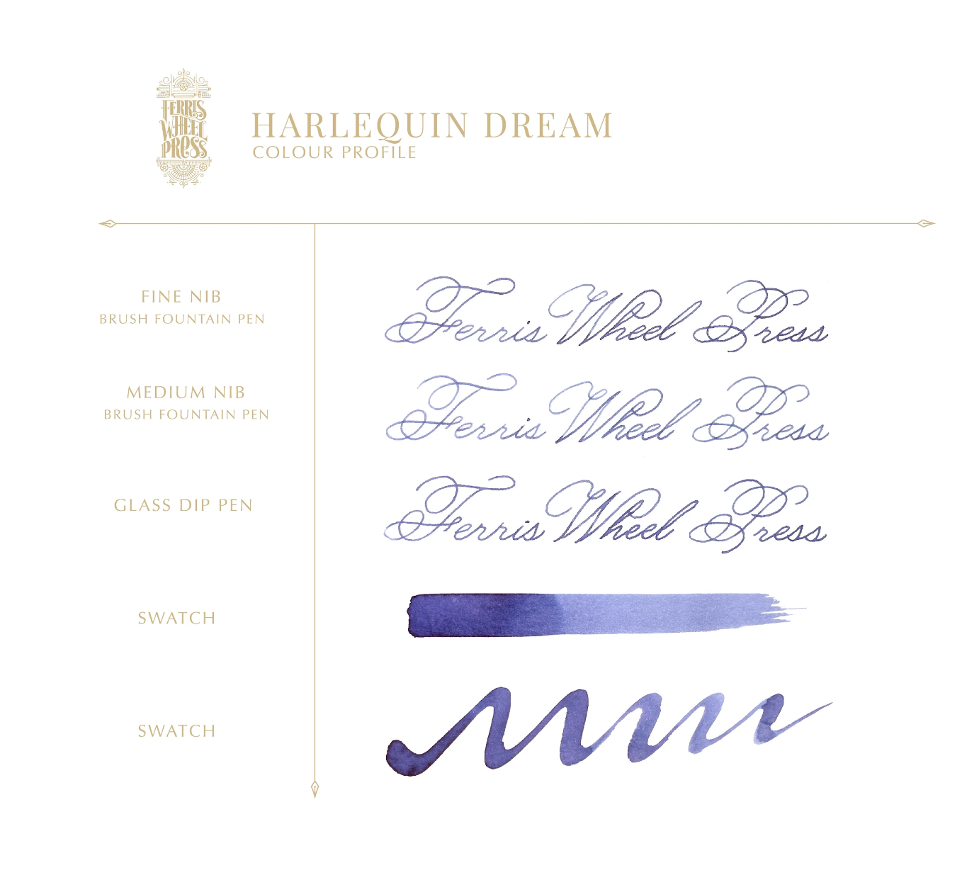 Ferris Wheel Press Fountain Pen Ink - Harlequin Dream - The Ink Shoppe Philippines
