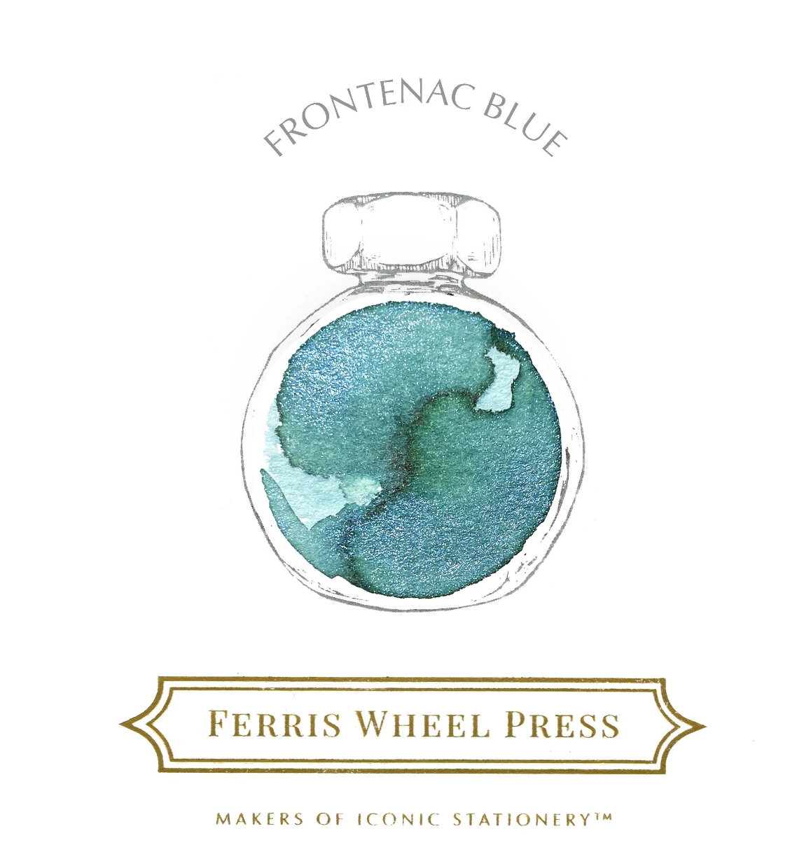 Ferris Wheel Press Fountain Pen Ink - Frontenac Blue - The Ink Shoppe Philippines