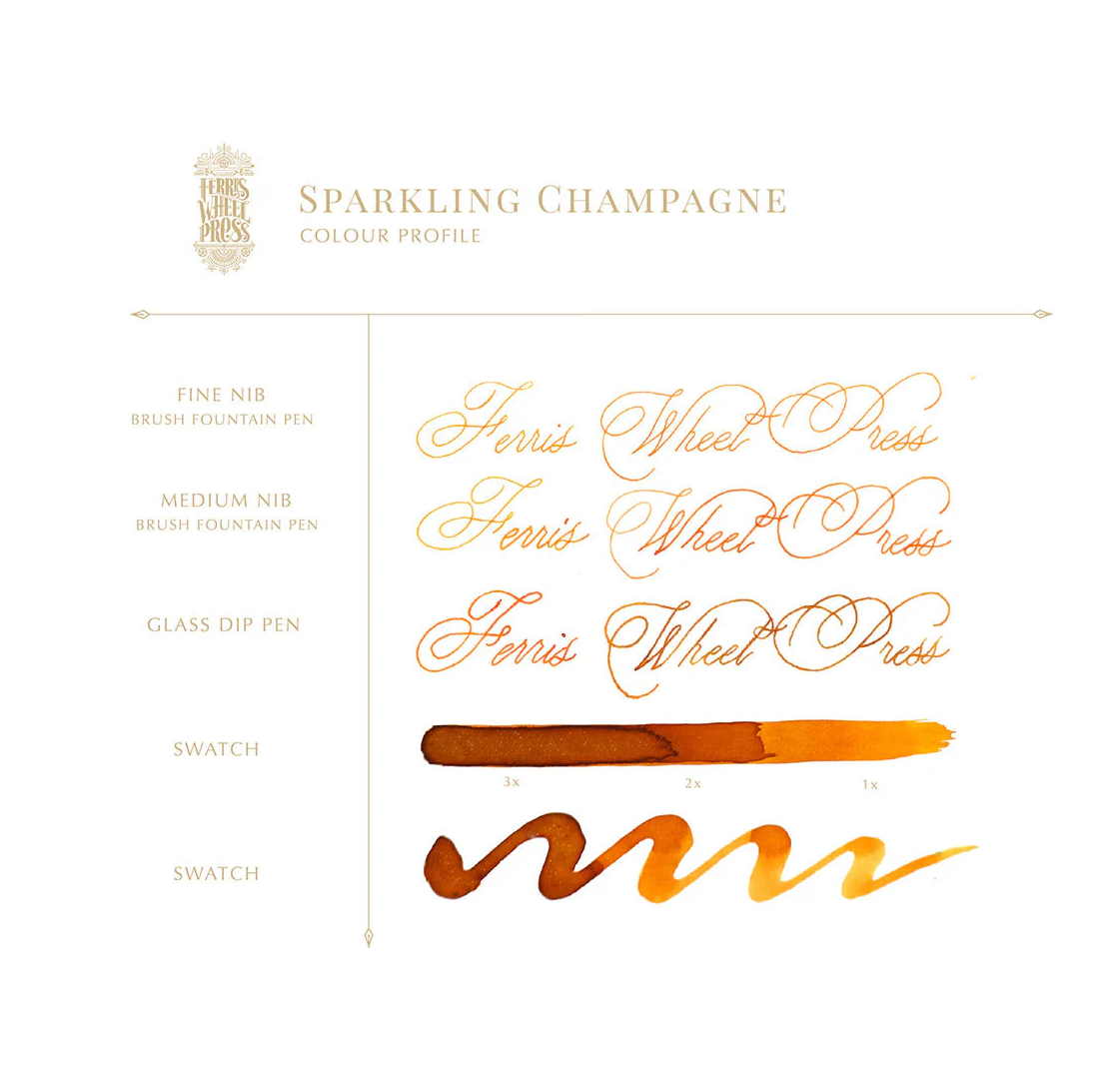 Ferris Wheel Press Fountain Pen Ink - Sparkling Champagne - The Ink Shoppe Philippines