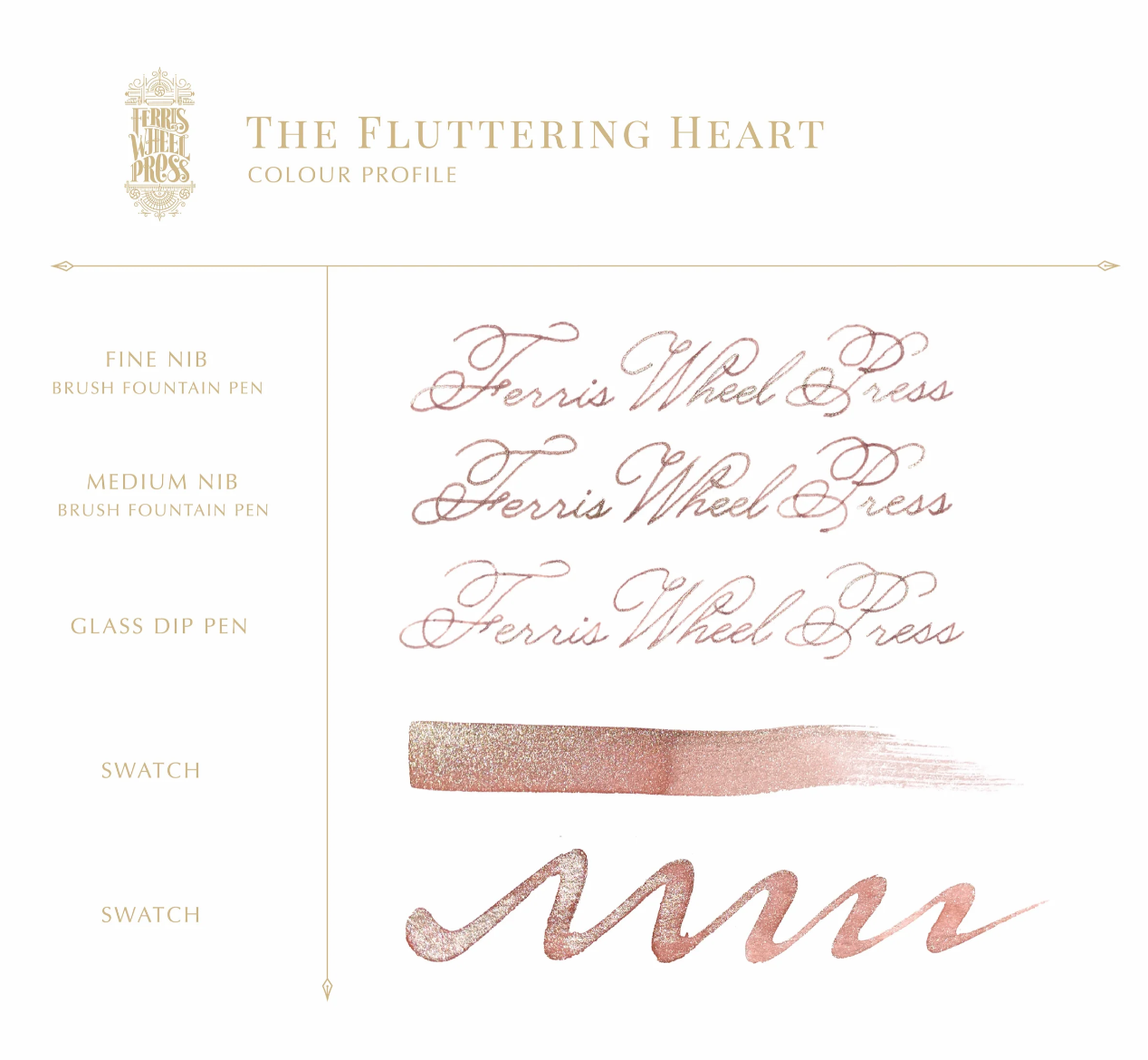 Ferris Wheel Press Fountain Pen Ink - The Fluttering Heart (2023 Limited Edition) - The Ink Shoppe Philippines