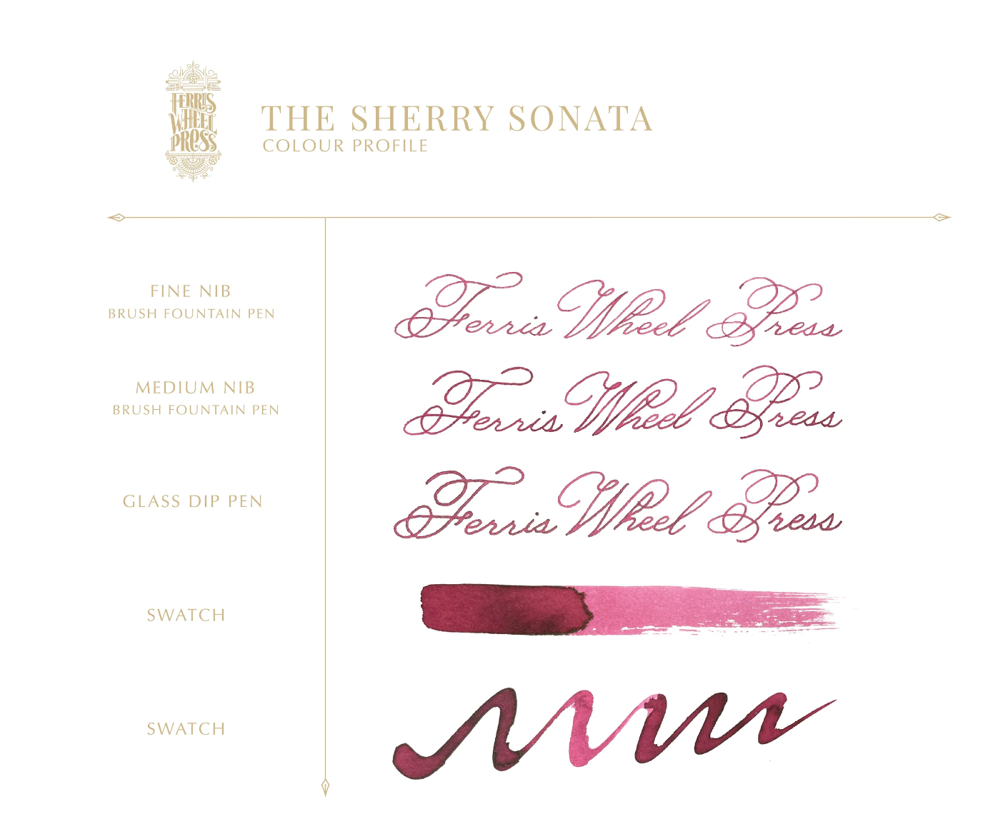 Ferris Wheel Press Fountain Pen Ink - The Sherry Sonata - The Ink Shoppe Philippines