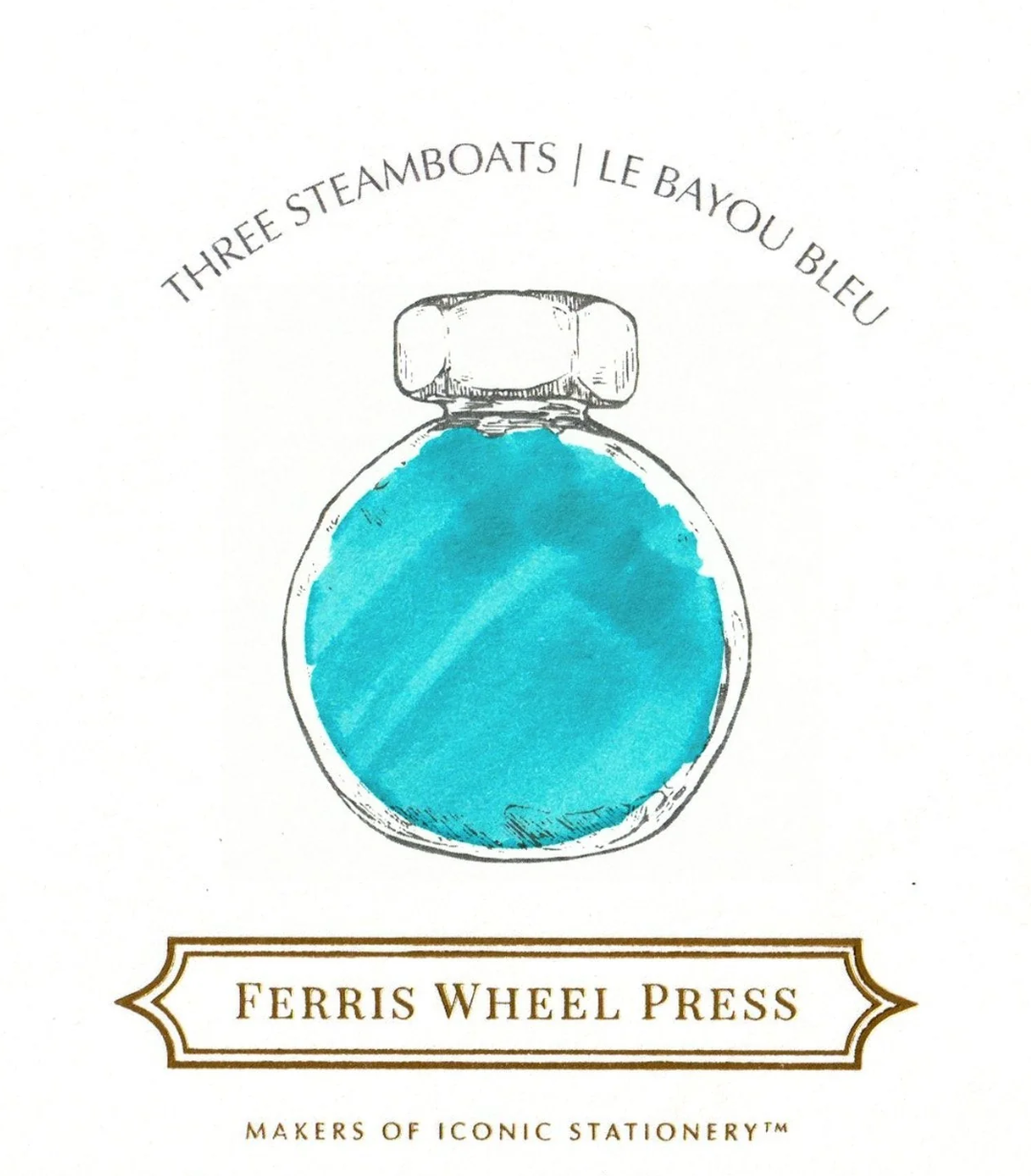 Ferris Wheel Press Fountain Pen Ink - Three Steamboats - The Ink Shoppe Philippines