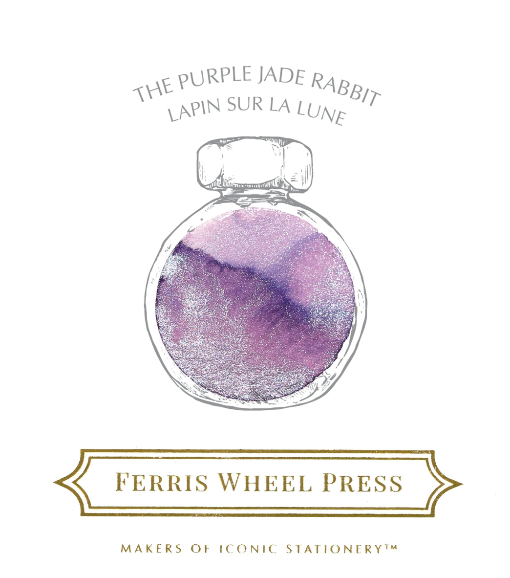 Ferris Wheel Press x Fête Chinoise Fountain Pen Ink - Purple Jade Rabbit - The Ink Shoppe Philippines