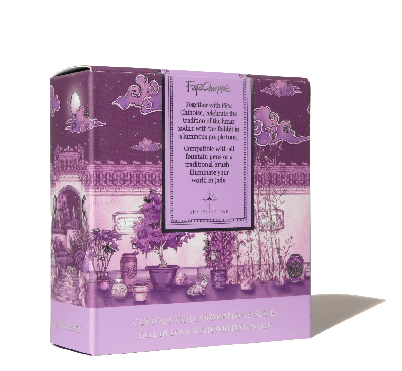 Ferris Wheel Press x Fête Chinoise Fountain Pen Ink - Purple Jade Rabbit - The Ink Shoppe Philippines