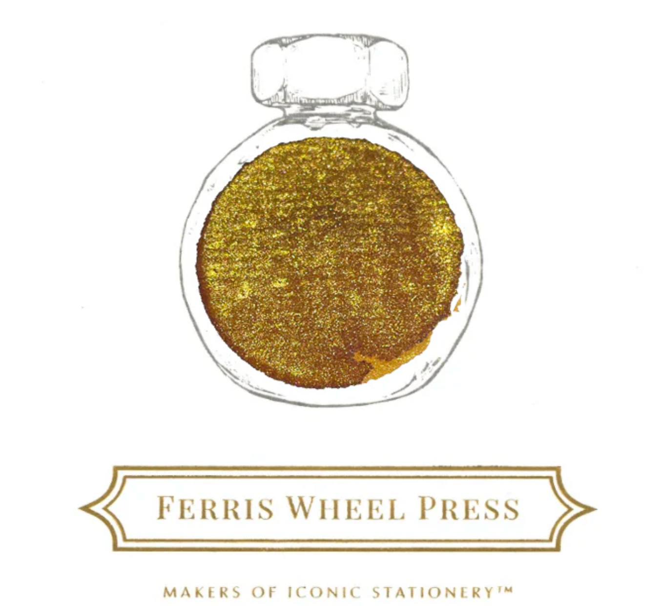 Ferris Wheel Press x Ginza Tsutaya Books Fountain Pen Ink - Bookkeeper's Brass