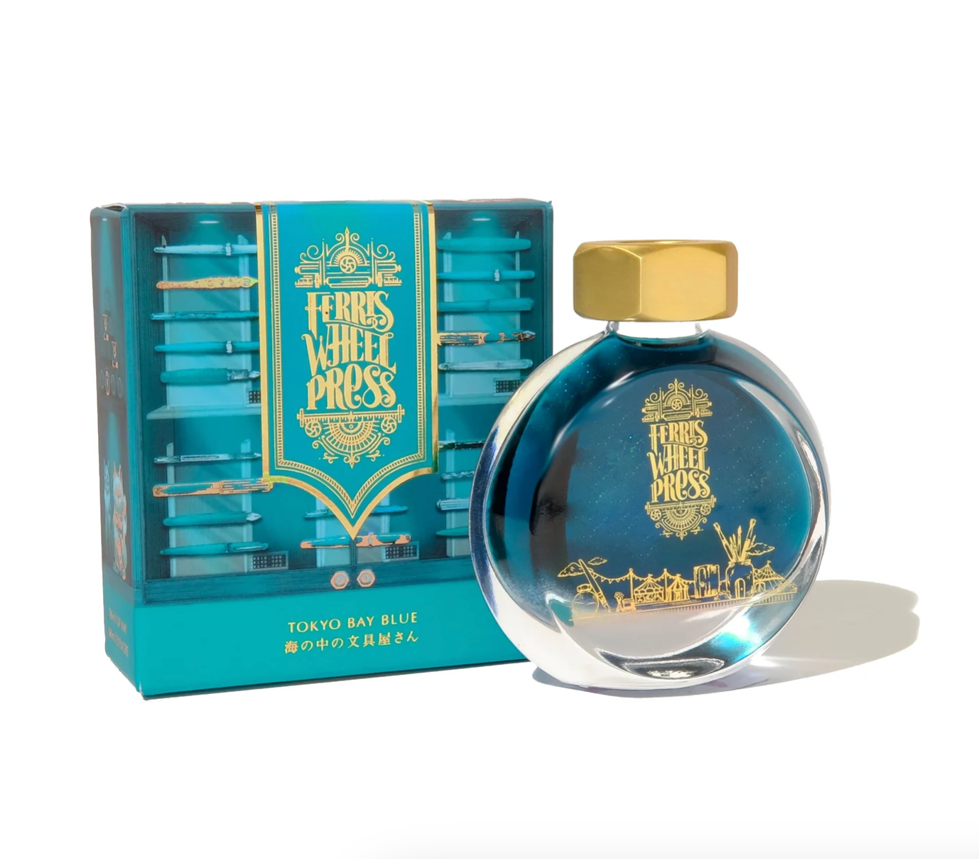 Ferris Wheel Press x Ginza Tsutaya Book Fountain Pen Ink - Tokyo Bay Blue